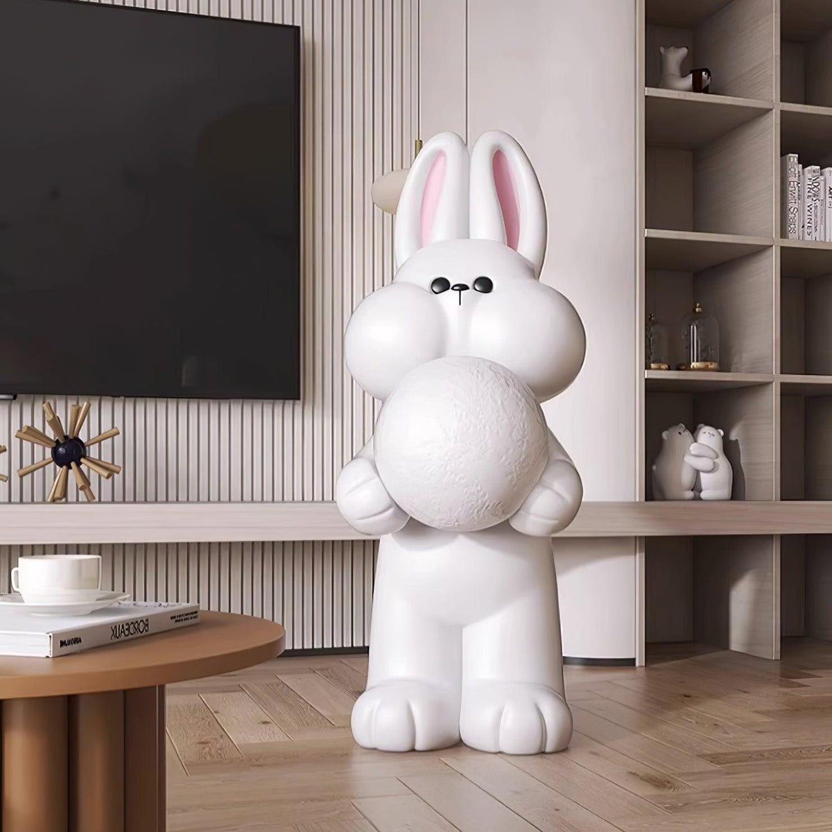 Peach Lampadaire Lapin