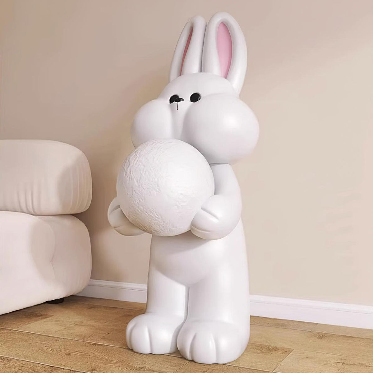 Peach Lampadaire Lapin