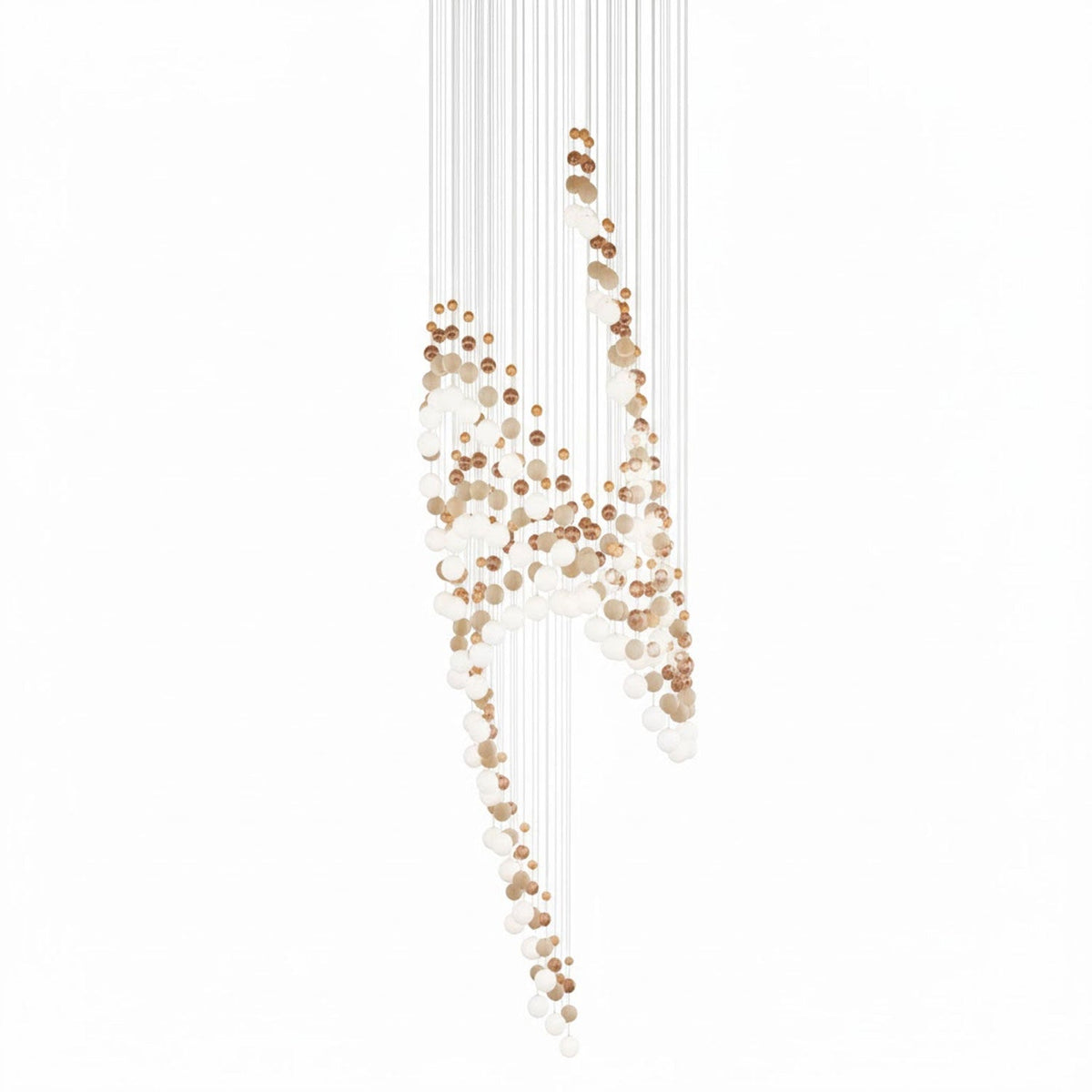 Pearl Curtain Customize Chandelier-Neutral Decor