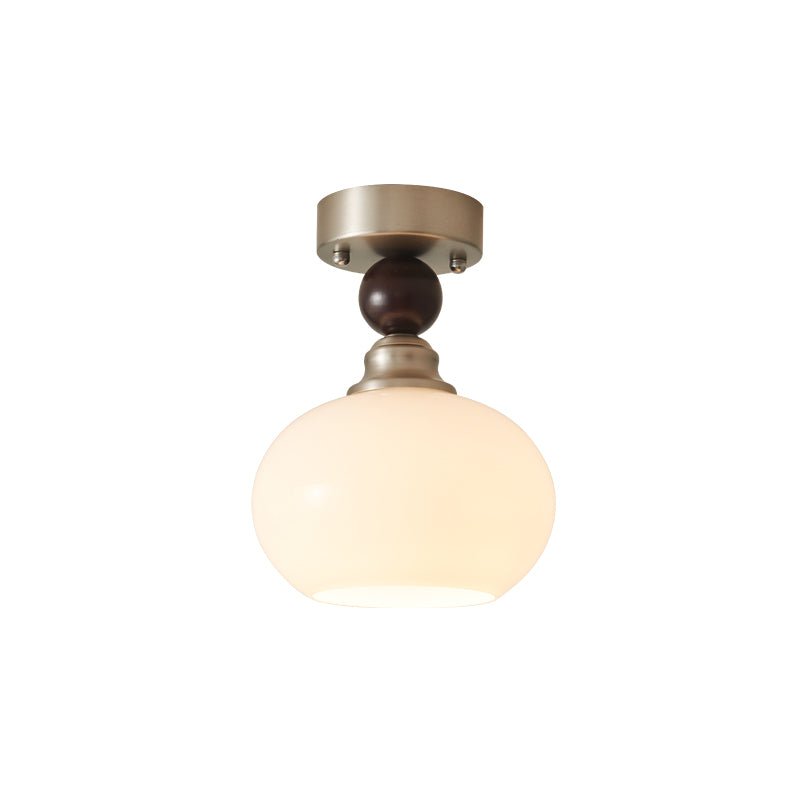 Lorivia Plafonnier en Verre Perle Sphère Minimaliste Moderne