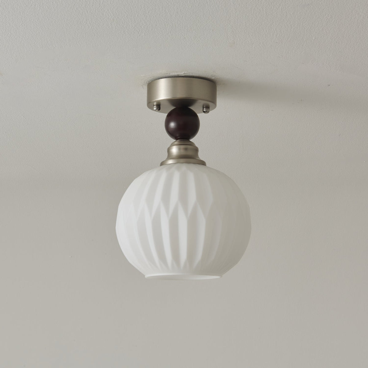Lorivia Plafonnier en Verre Perle Sphère Minimaliste Moderne