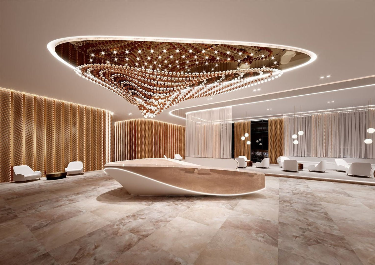Pearl Wave Customize Chandelier-Neutral Decor