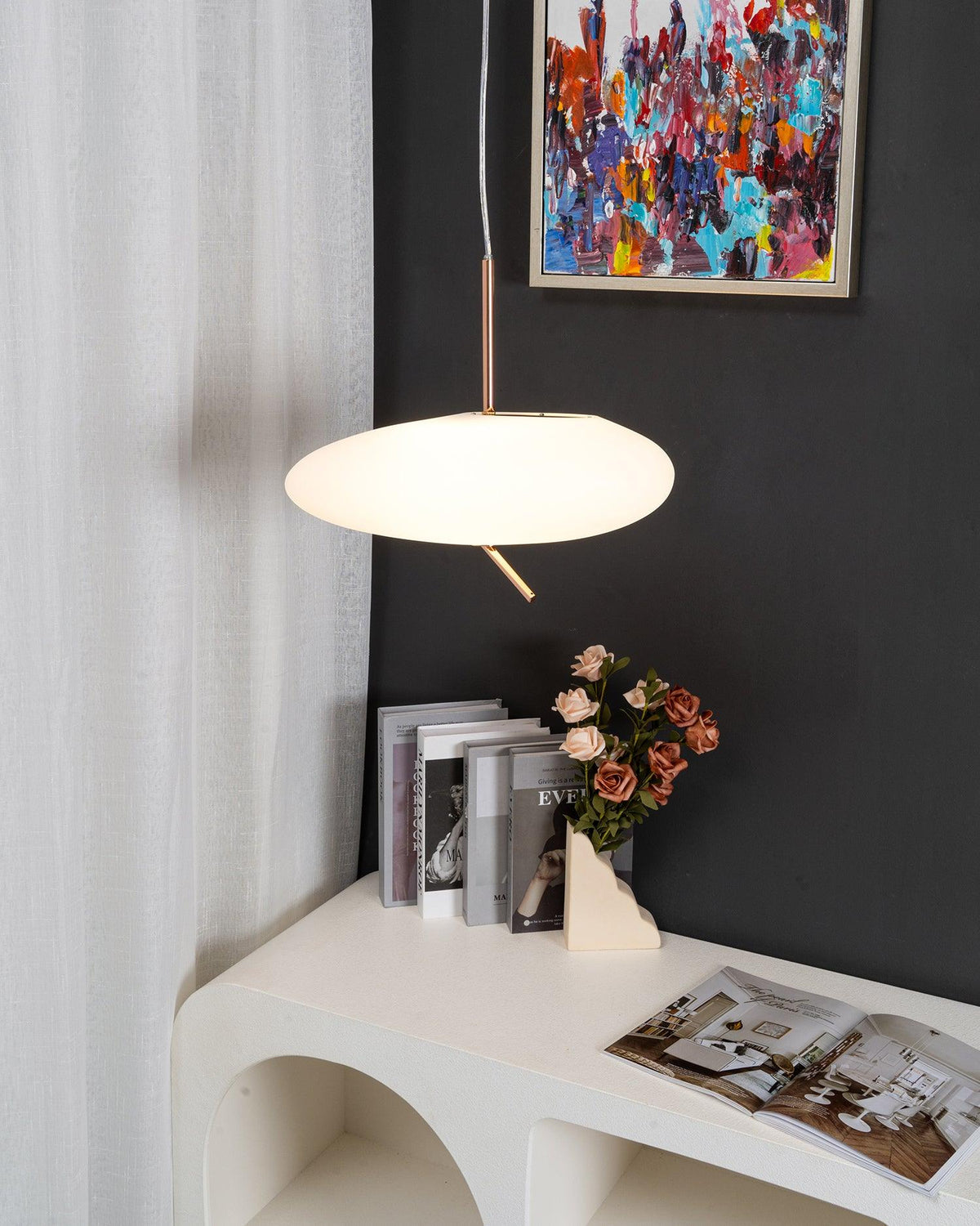 Nebula Lustre Suspendu Moderne En Verre