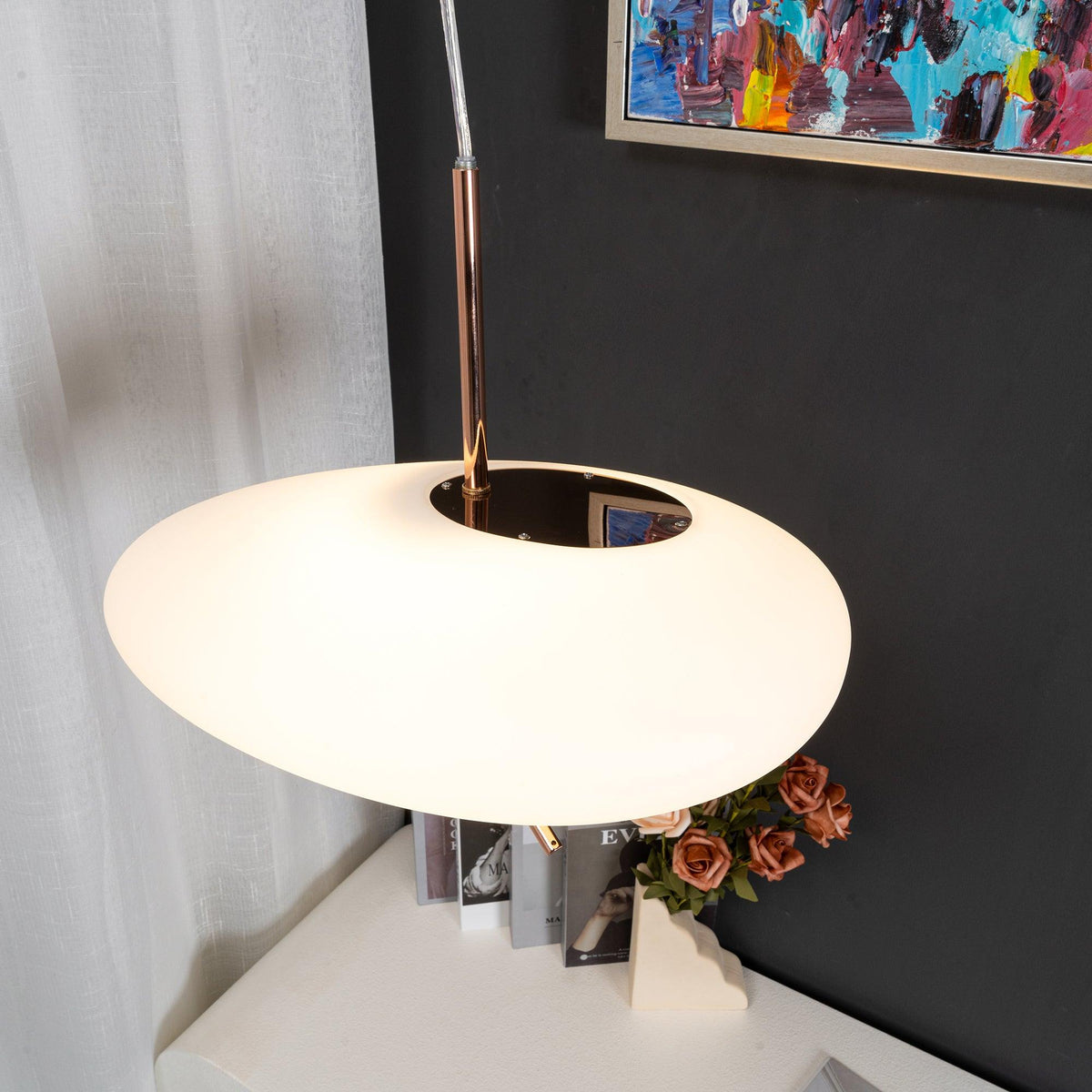 Nebula Lustre Suspendu Moderne En Verre