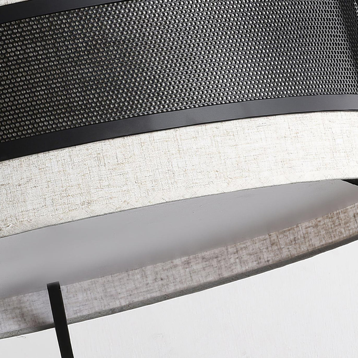 Dovoria Lustre Pedesina Maille Noire LED