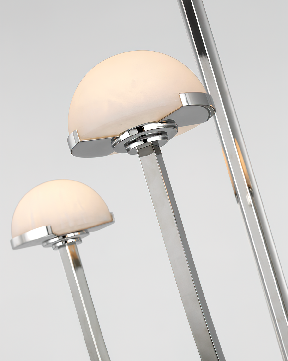 Pedra Chandelier Alabaster Minimalist Arc Geometry-Neutral Decor