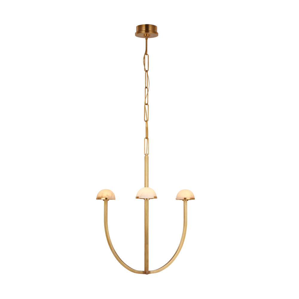 Pedra Chandelier Alabaster Minimalist Arc Geometry-Neutral Decor