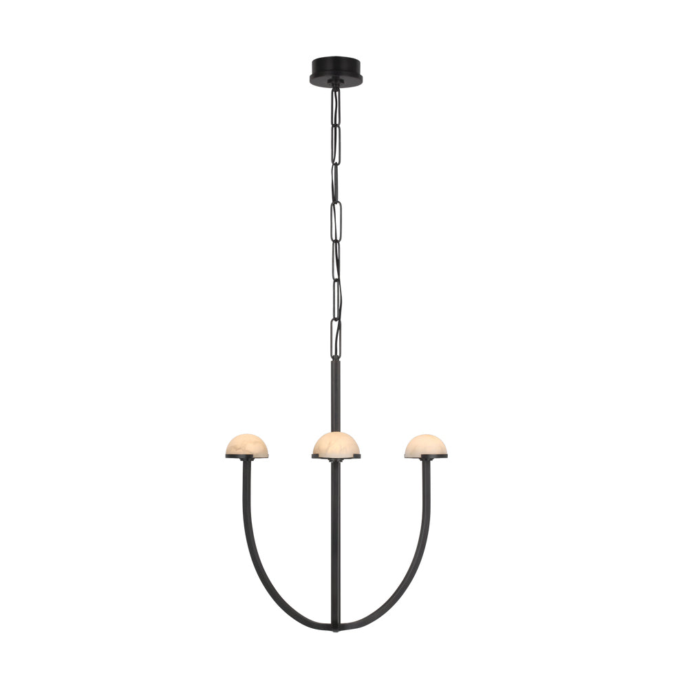 Pedra Chandelier Alabaster Minimalist Arc Geometry-Neutral Decor