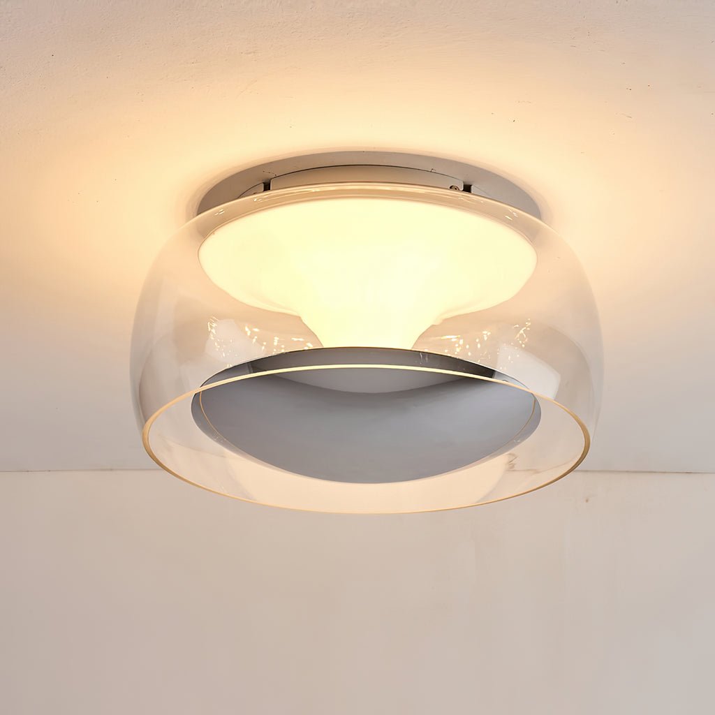Darenielle Nordic Art Pendule Verre Plafonnier Lumière