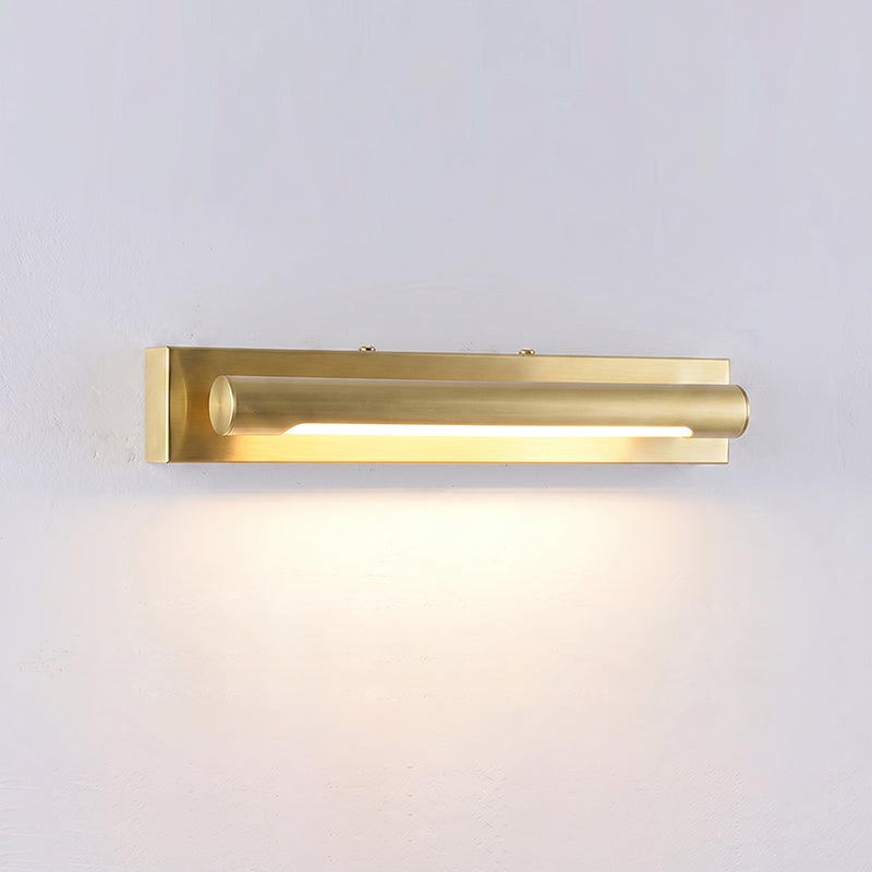 Detail shot of the rectangular backplate of the Penrith Wall Sconce.
