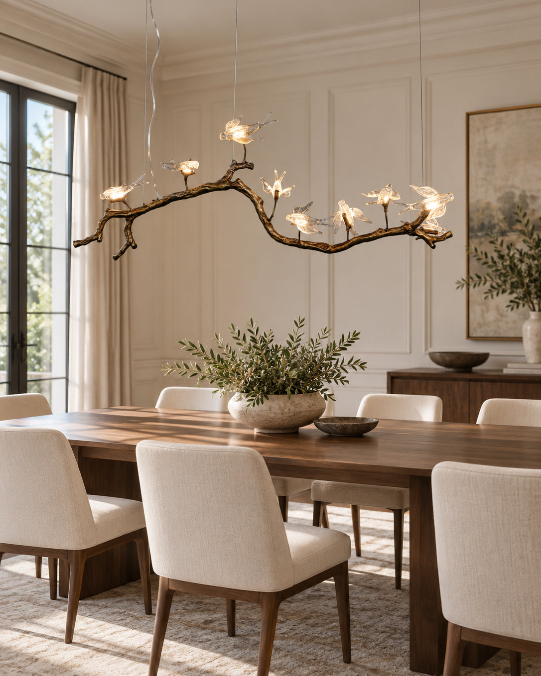 Dovemere Lustre Linéaire À Branches Et Oiseaux – vue 4
