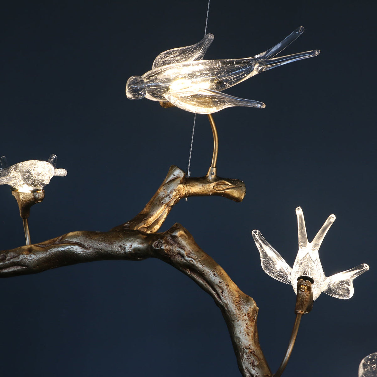 Dovemere Lustre Linéaire À Branches Et Oiseaux – vue 14