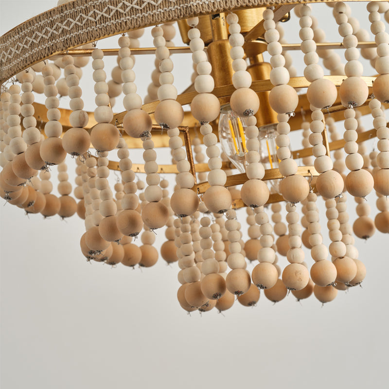 Avrinir Lustre Bois Luxe Postmoderne Grand