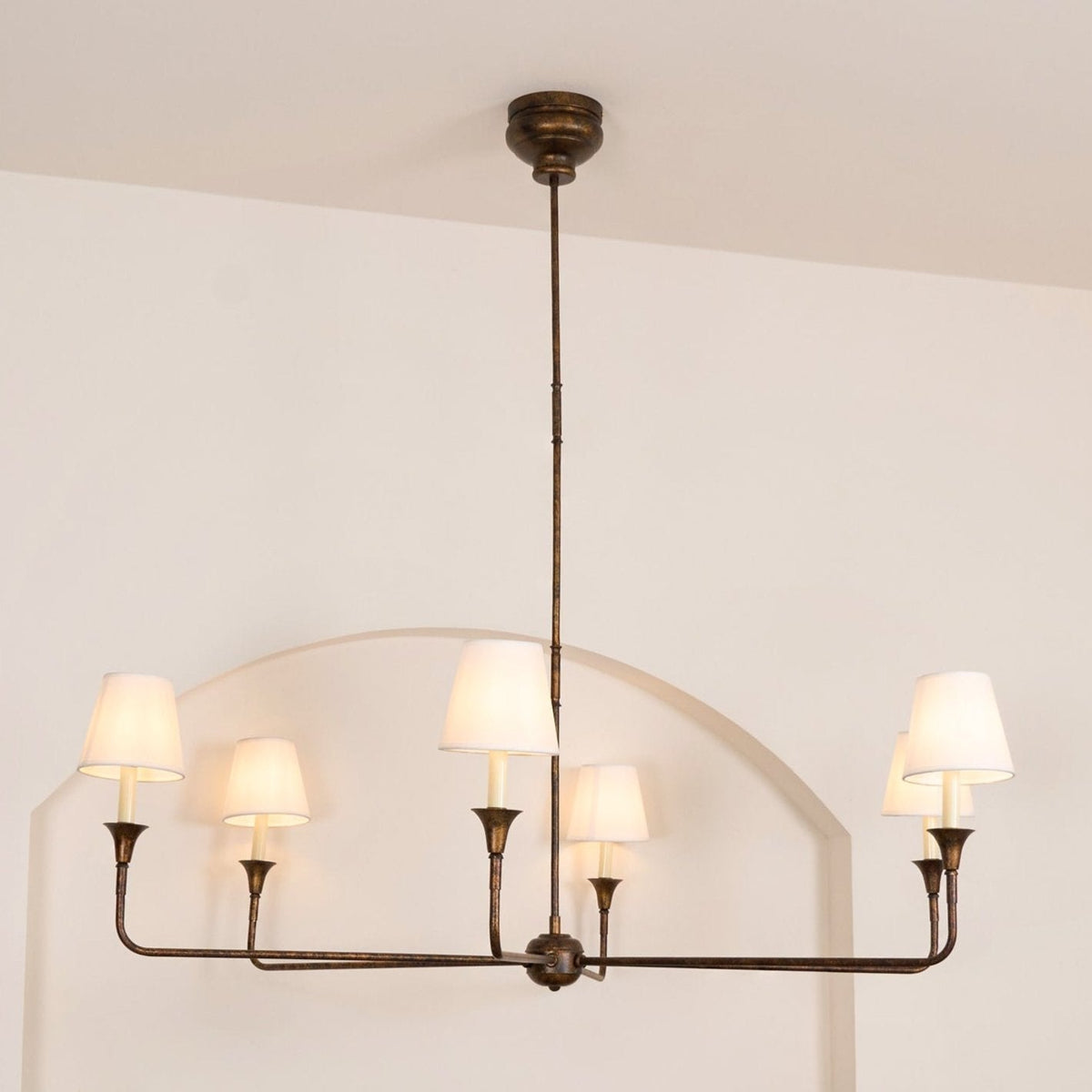 Soreline Suspension Lampe Bougie Noire Évasée