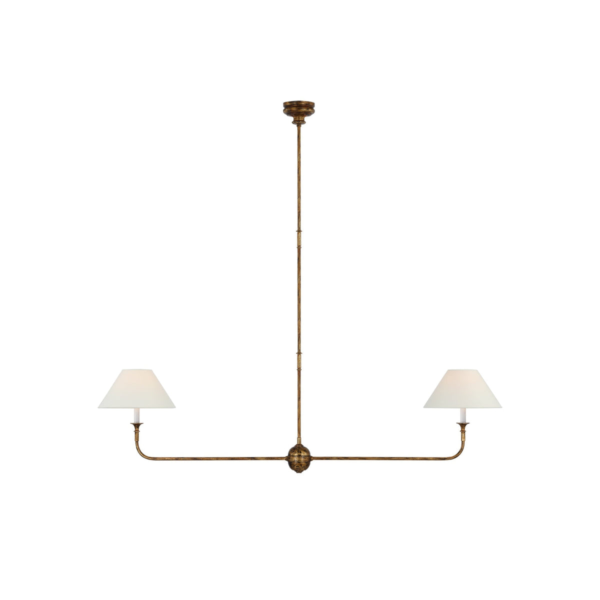 Altven Lustre Linéaire Métal Laiton Antique Tissu Minimaliste Moderne-Cielum