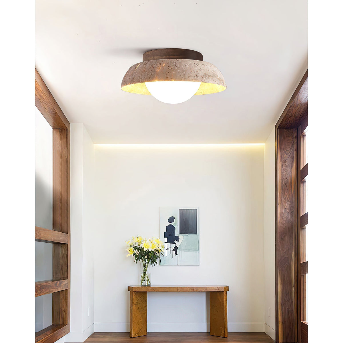 Cuvela Plafonnier Minimaliste Moderne En Travertin