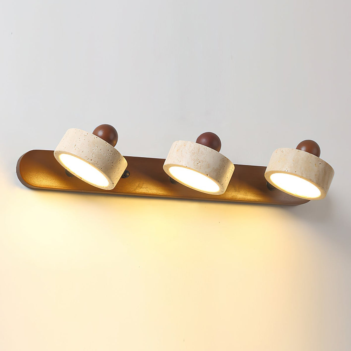 Unlit view of the 4-head lamp against a white background.