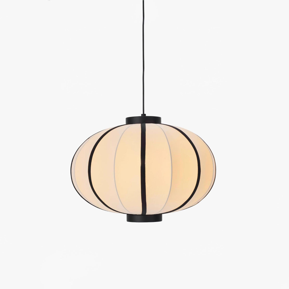 Lumara Pendant Lamp Fabric Lantern Frame Vintage-Neutral Decor