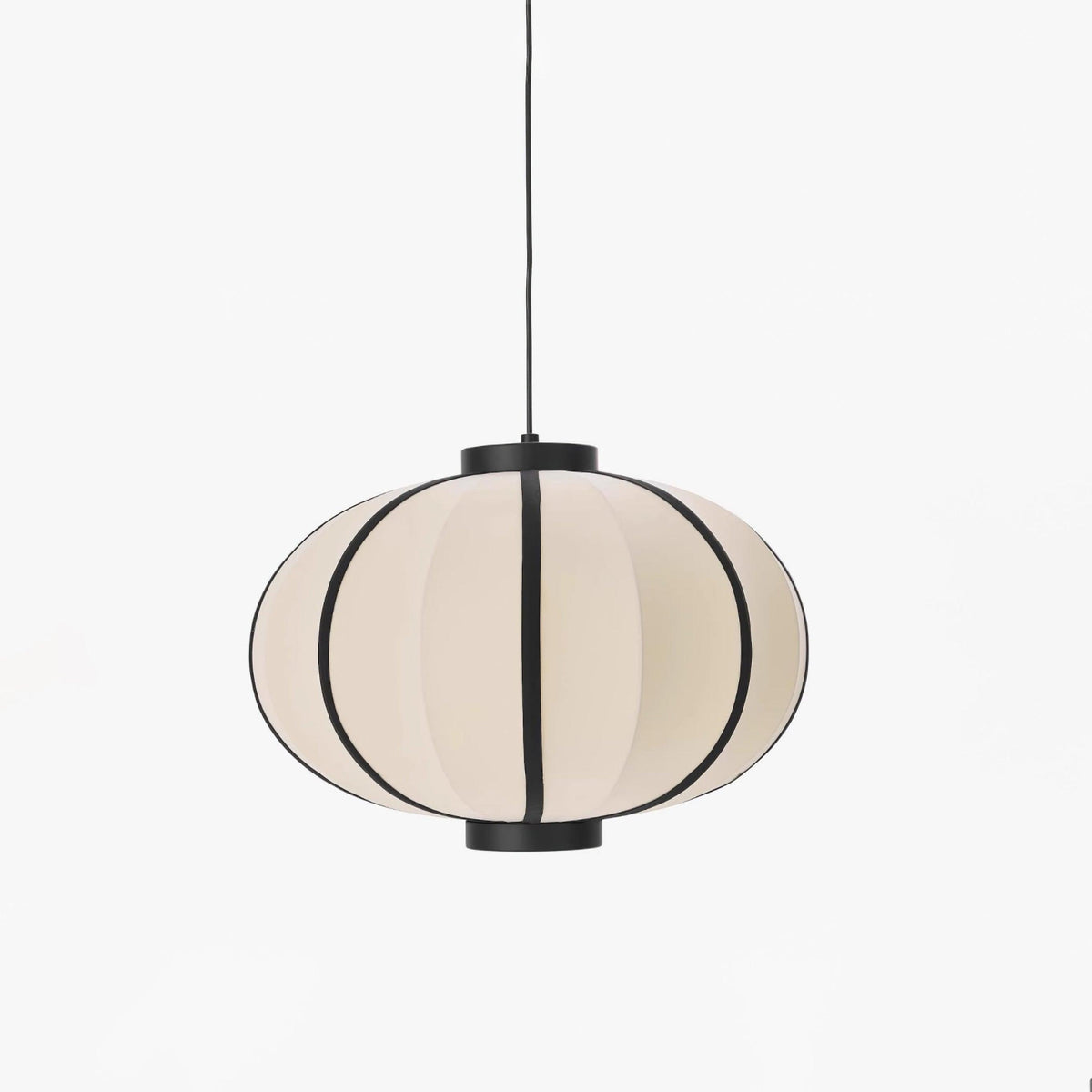 Lumara Pendant Lamp Fabric Lantern Frame Vintage-Neutral Decor