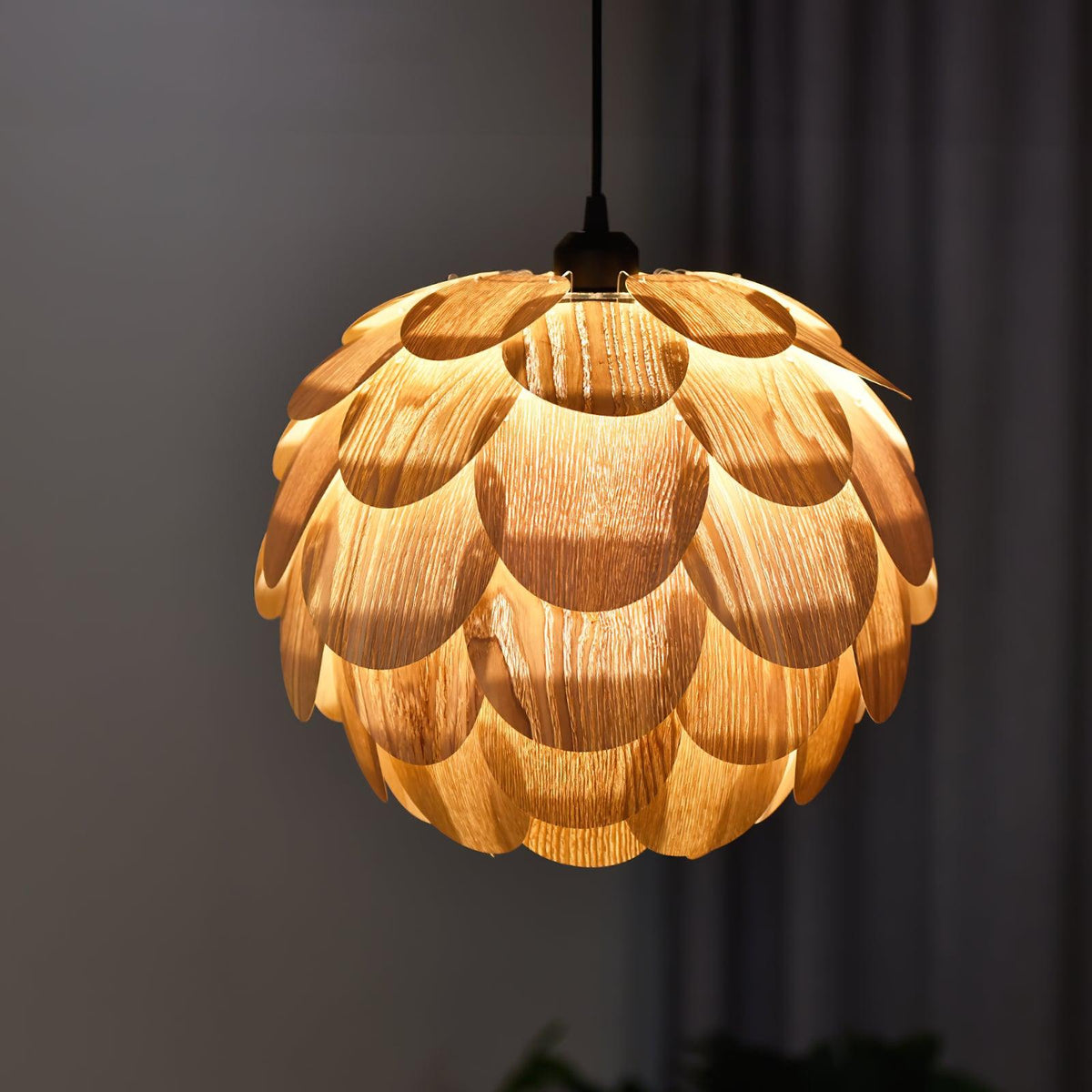 Wlara Suspension moderne en bois