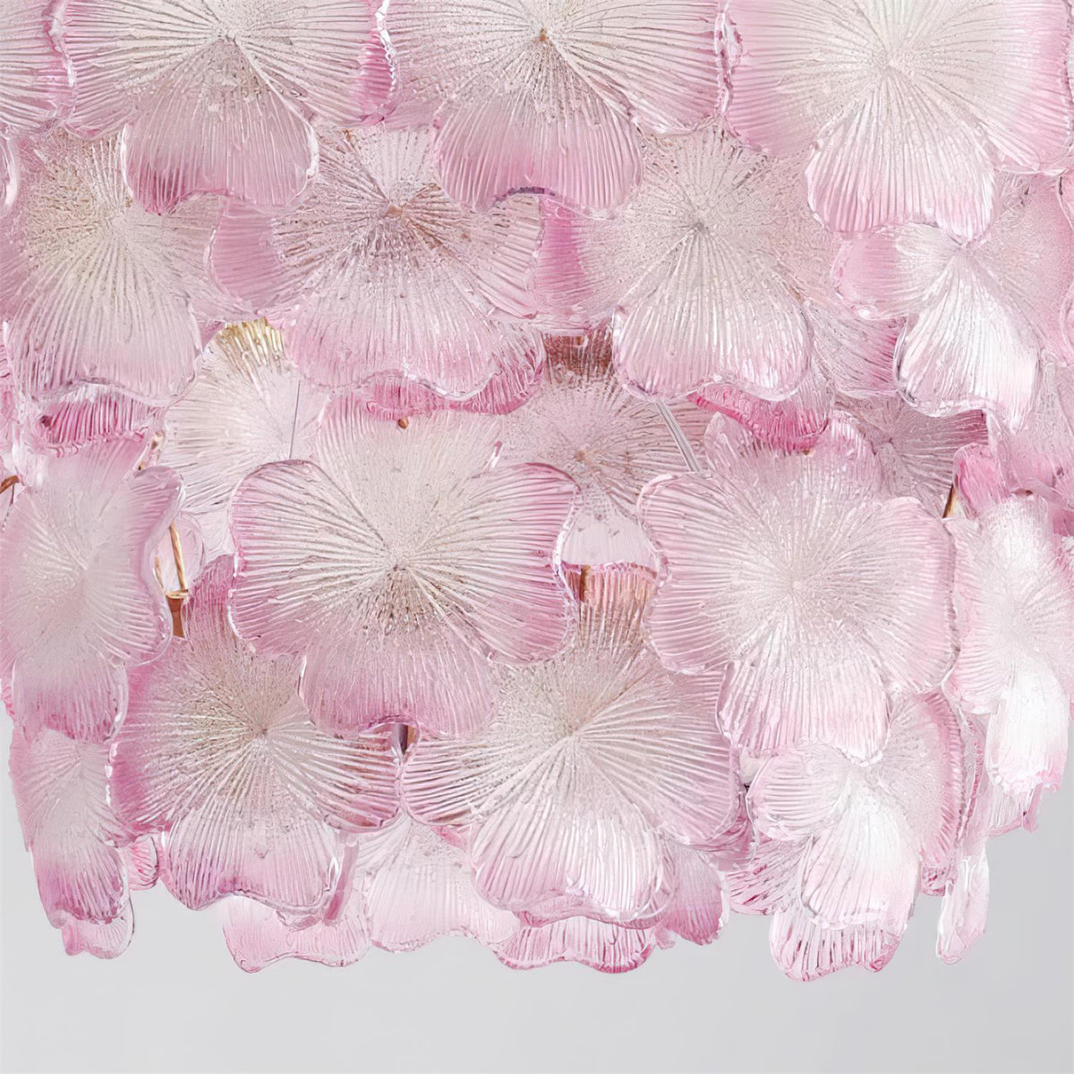 Ophelis Pink Flower Glass Chandelier-Neutral Decor