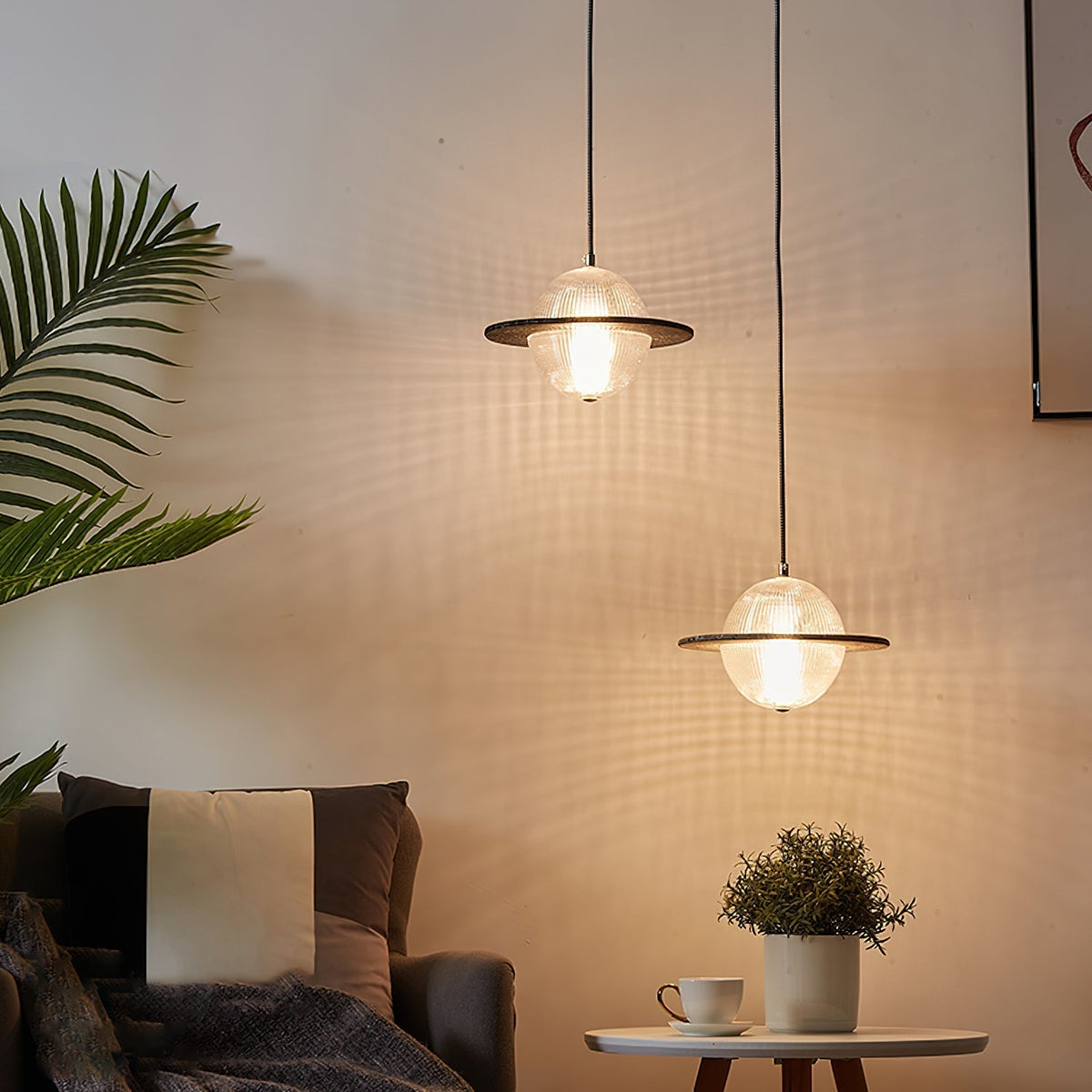Valentina Moderne Créatif LED Suspension Métal/Verre Chambre À Coucher