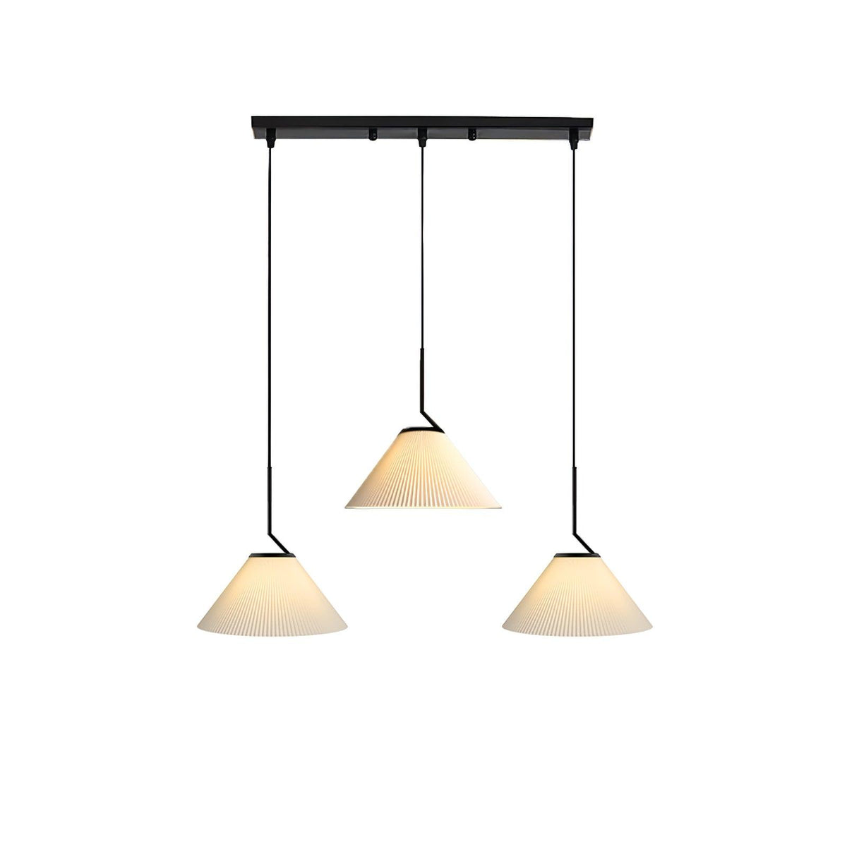 Zoravine Plissé Tissu Suspension Lumière