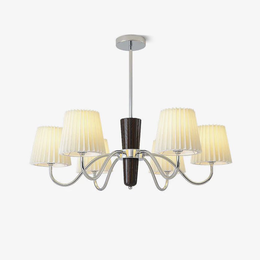 Norilia Lustre en tissu plissé classique