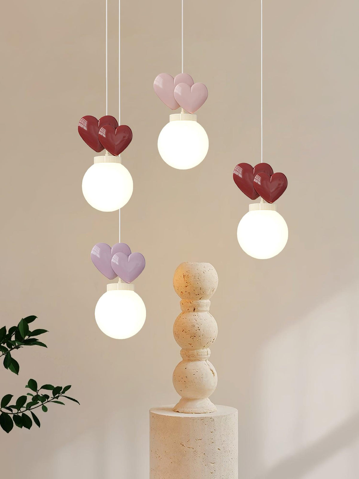 Pokoch Love Pendant Light-Neutral Decor