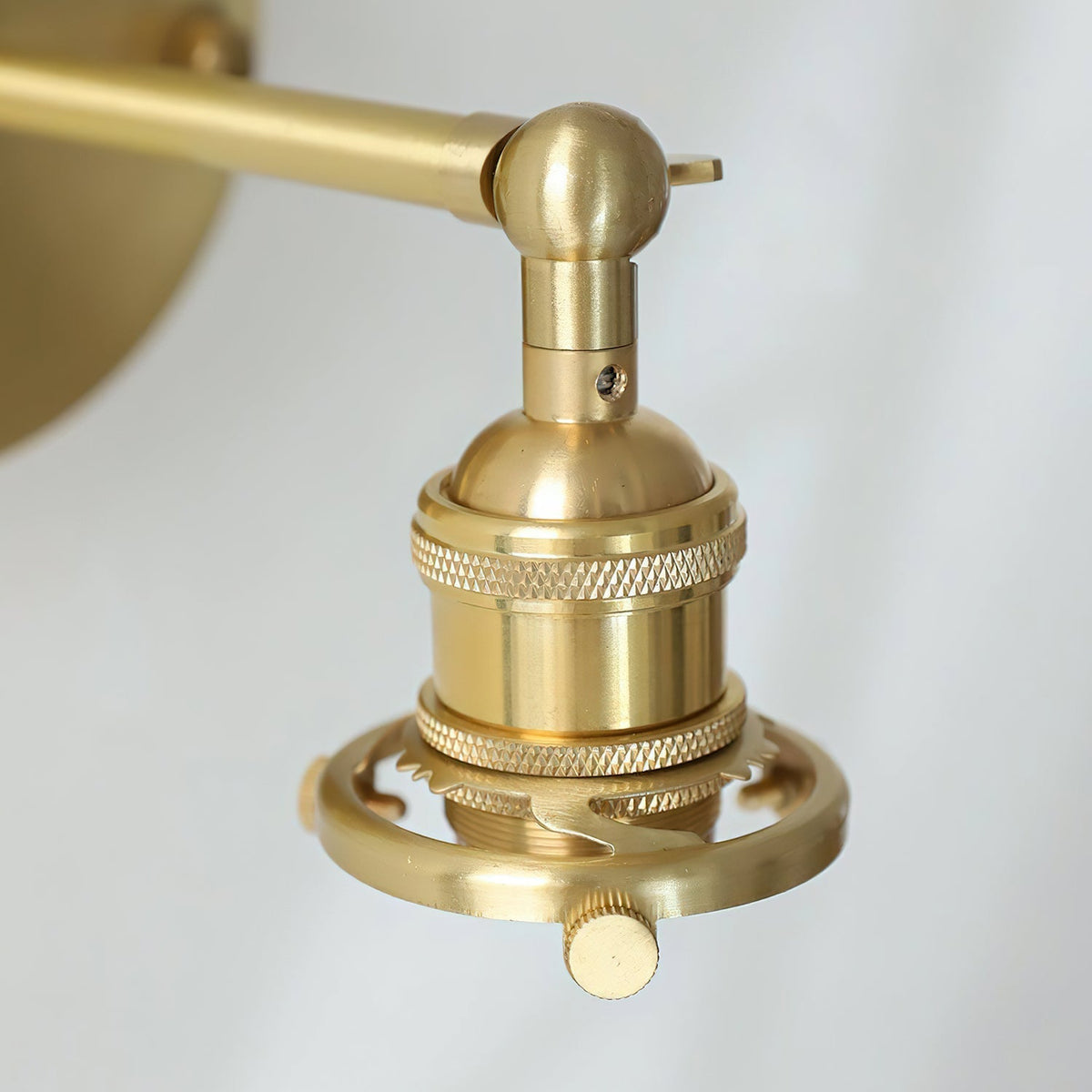 The Portland Sconce swiveled to direct light to the side.