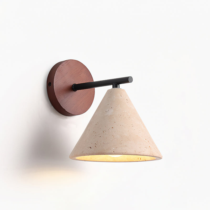 The Possio Wall Light against a dark wall for contrast.