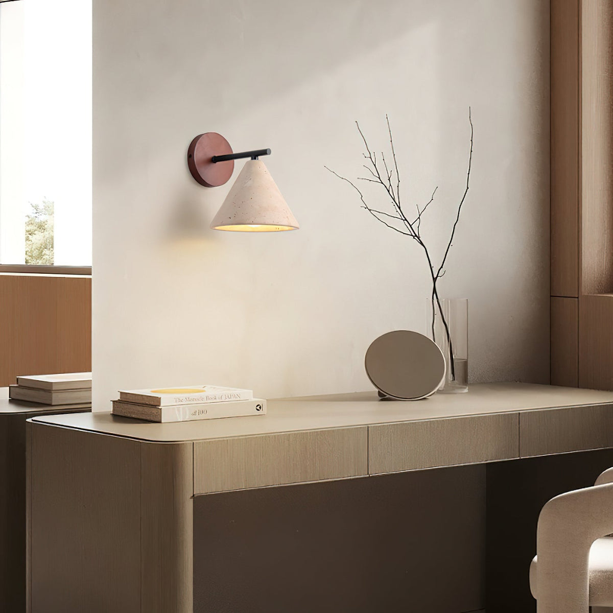 The Possio Wall Light shown in a modern interior setting.