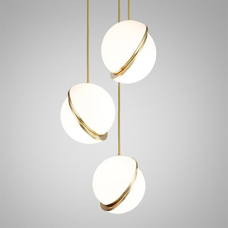 Luminaires suspension postmoderne Rond