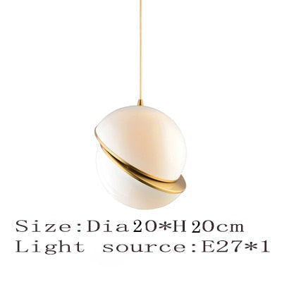 Luminaires suspension postmoderne Rond