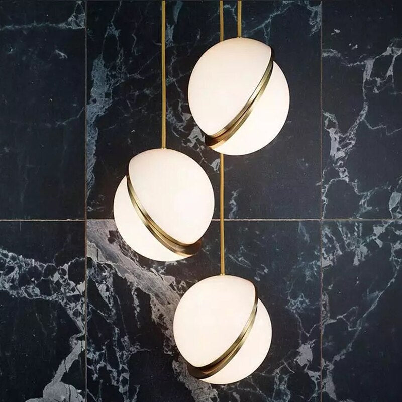 Luminaires suspension postmoderne Rond