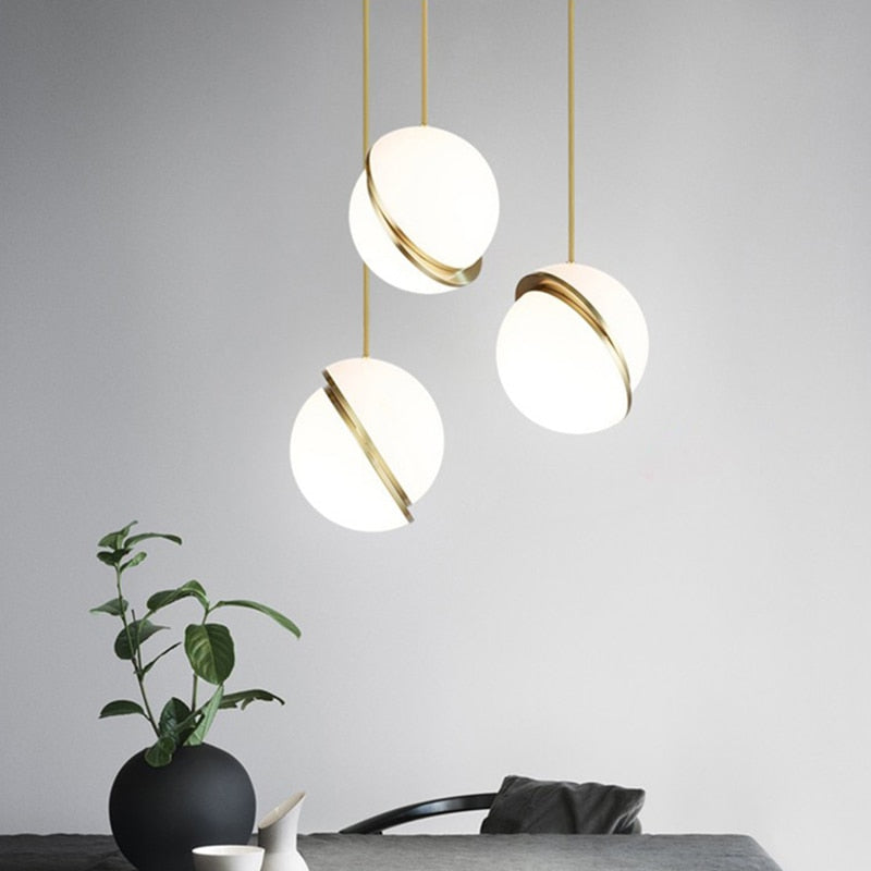 Luminaires suspension postmoderne Rond
