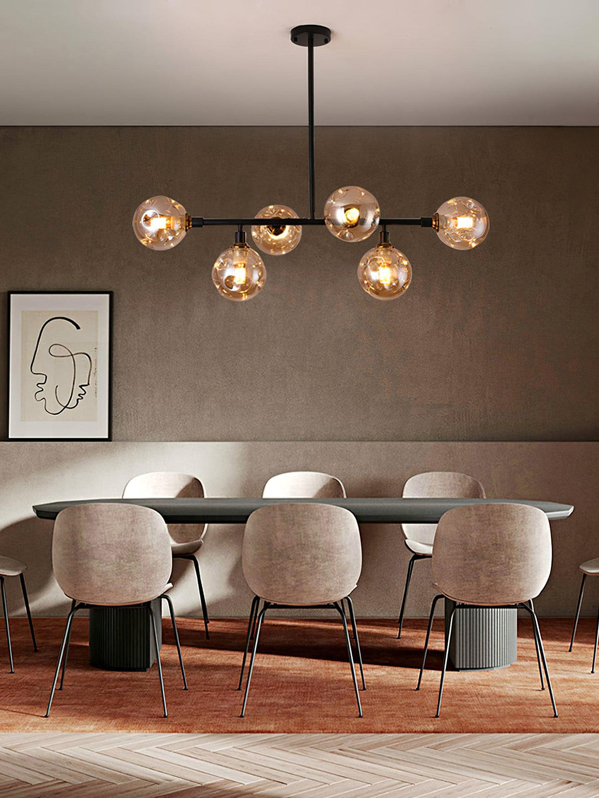 Selena Suspension Lampe Minimaliste en Acrylique