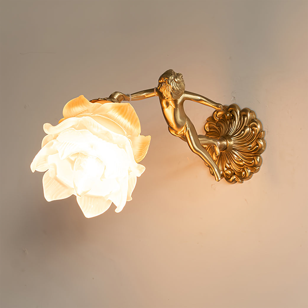 Arque Applique Murale Rose en Verre