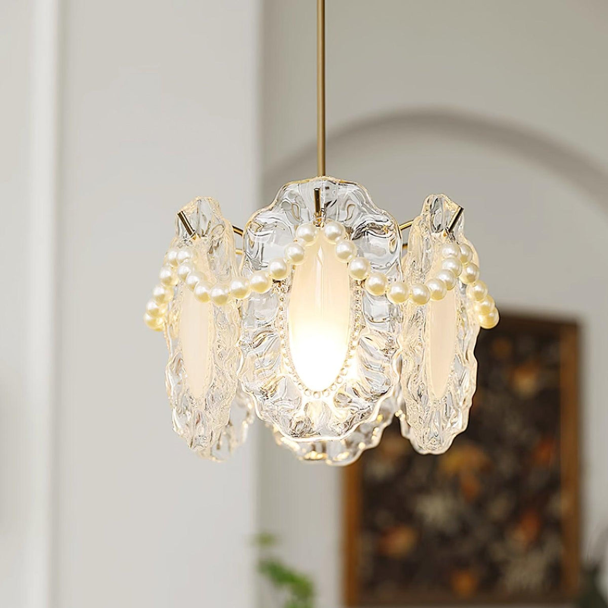 Elysia Glass Shade Pendant Light-Neutral Decor