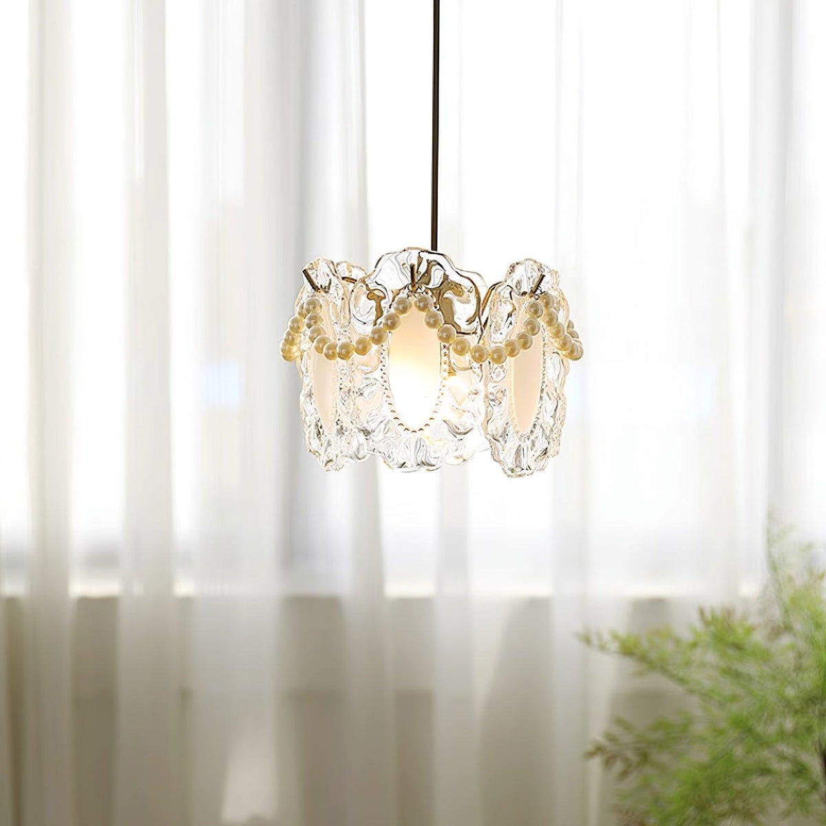 Elysia Glass Shade Pendant Light-Neutral Decor
