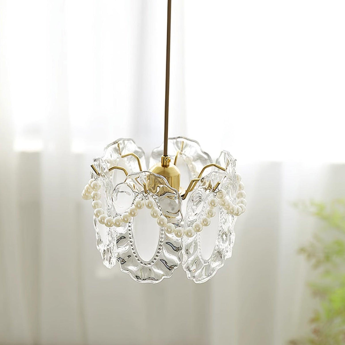 Elysia Glass Shade Pendant Light-Neutral Decor