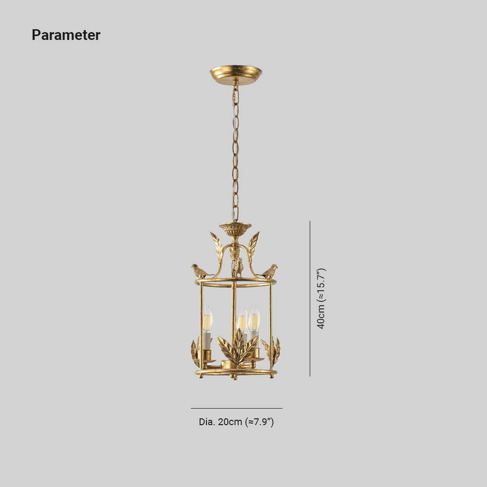 Sova Suspension Lanterne de Style Baroque