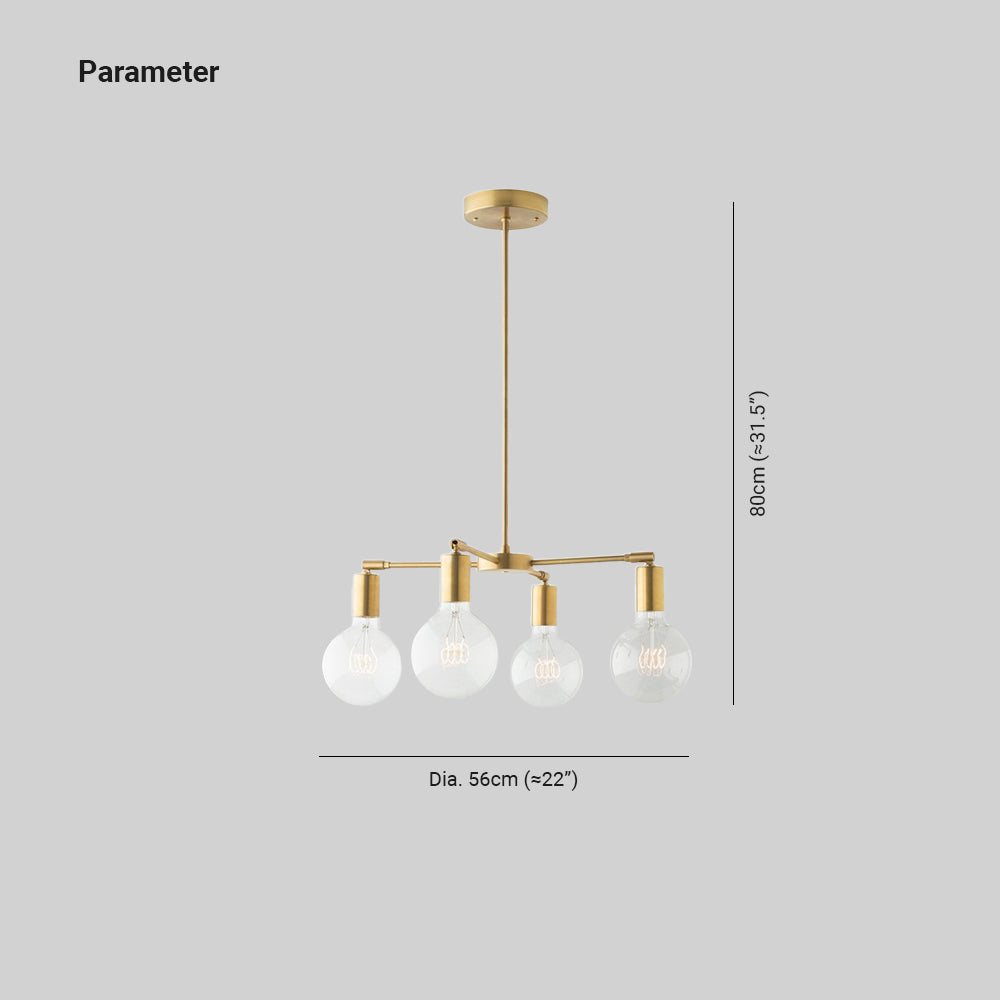 Valentina Moderne LED Métal Verre Lustre Chambre à Coucher