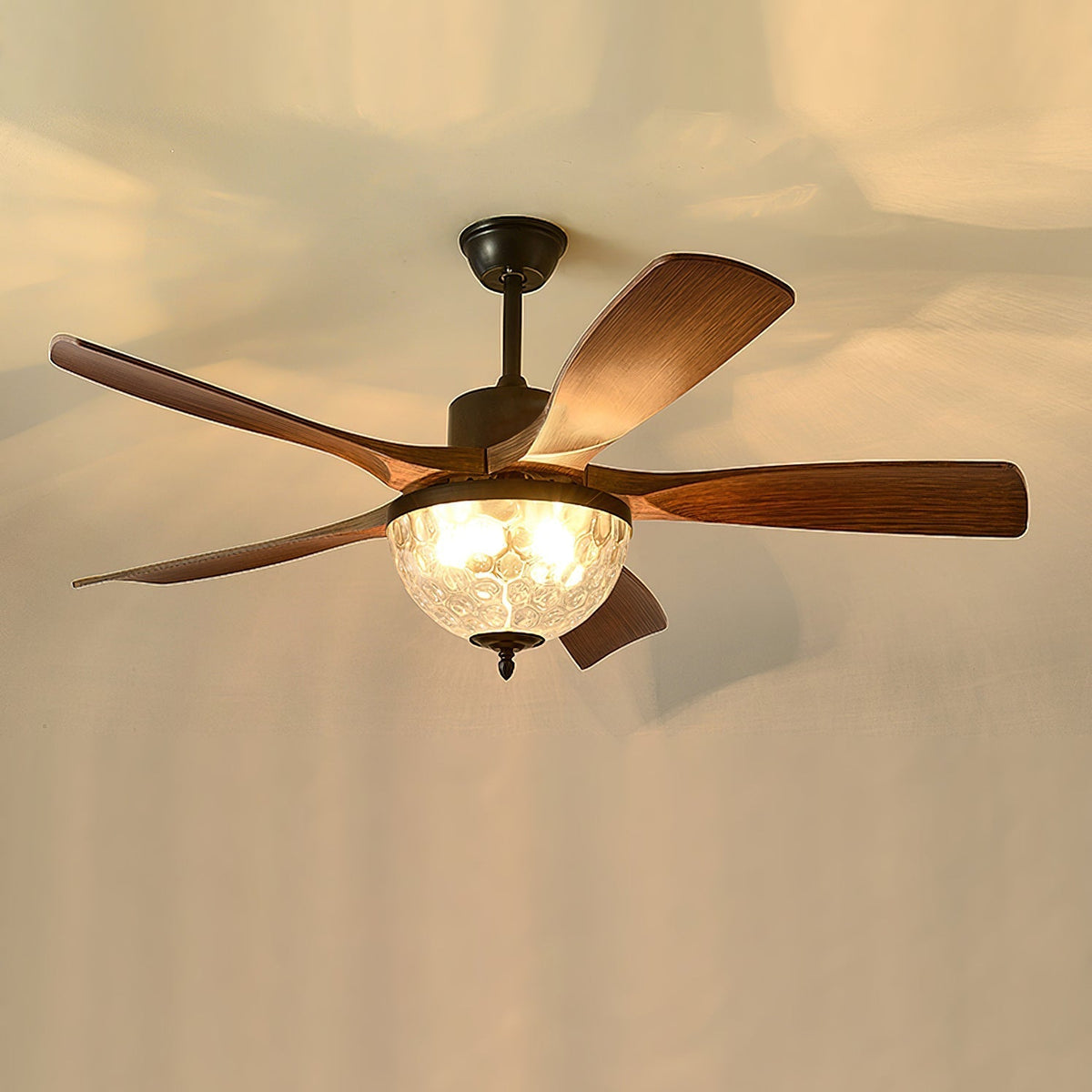 Diagram showing the dimensions of the 48-inch Radar Ceiling Fan Light.