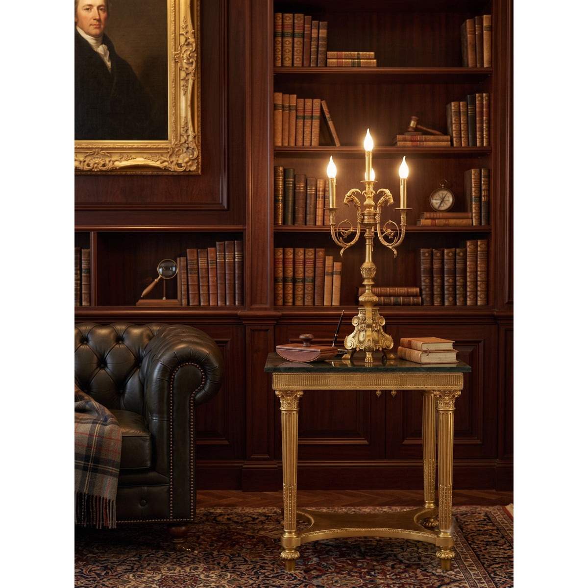 Lumiia Lampe de table chandelier en laiton