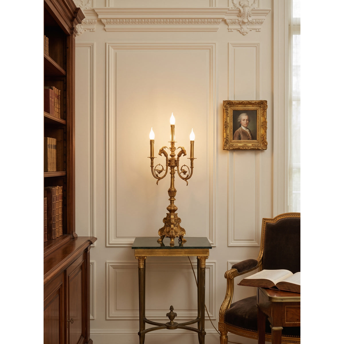 Lumiia Lampe de table chandelier en laiton