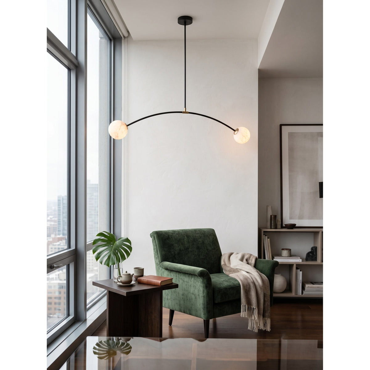 Lumisenne Suspension en albâtre