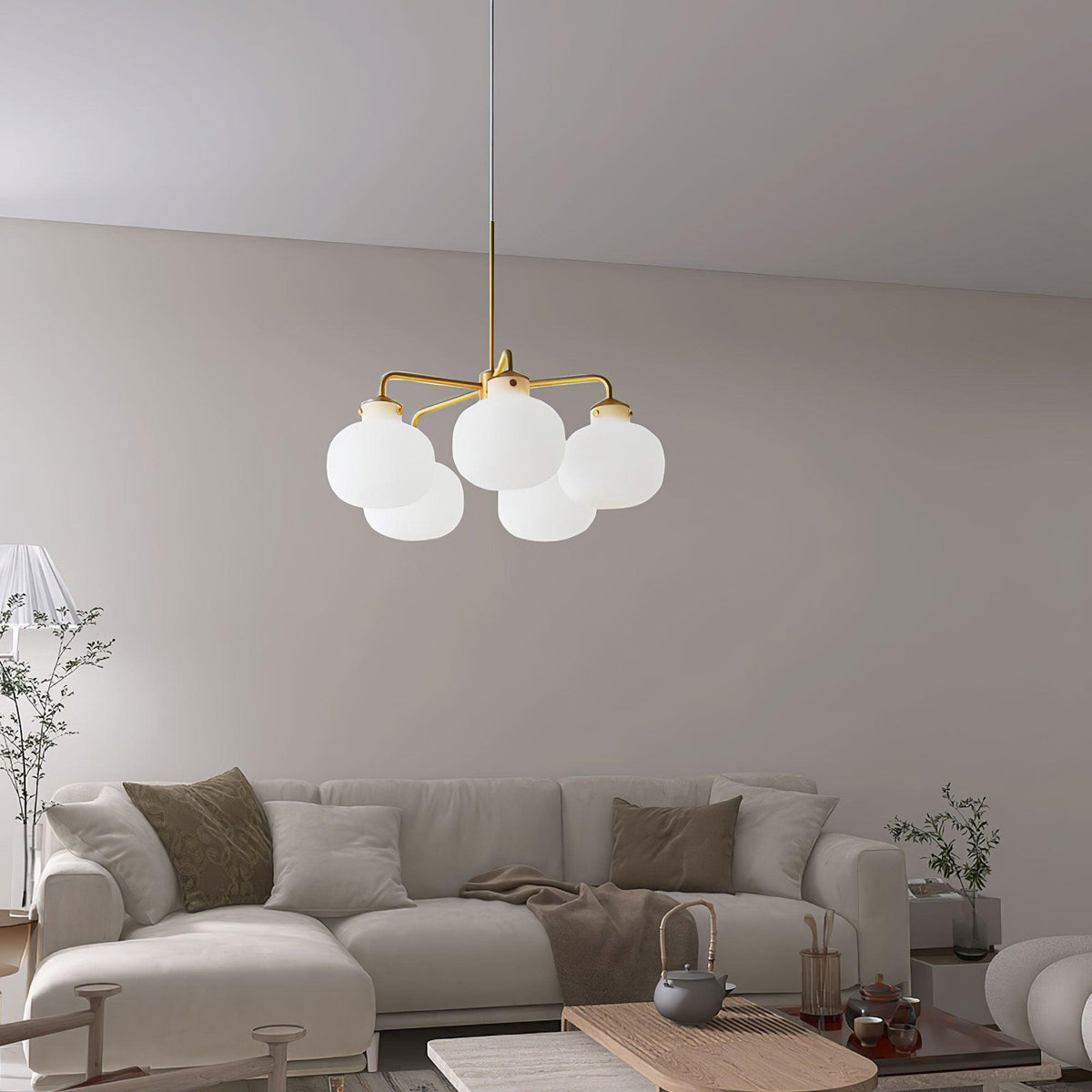 Halo Suspension Contemporaine en Verre