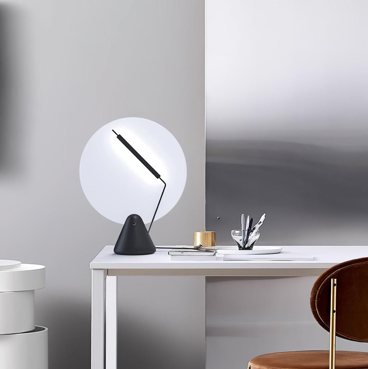 Evsilel Geometric Acrylic Table Lamp-Neutral Decor