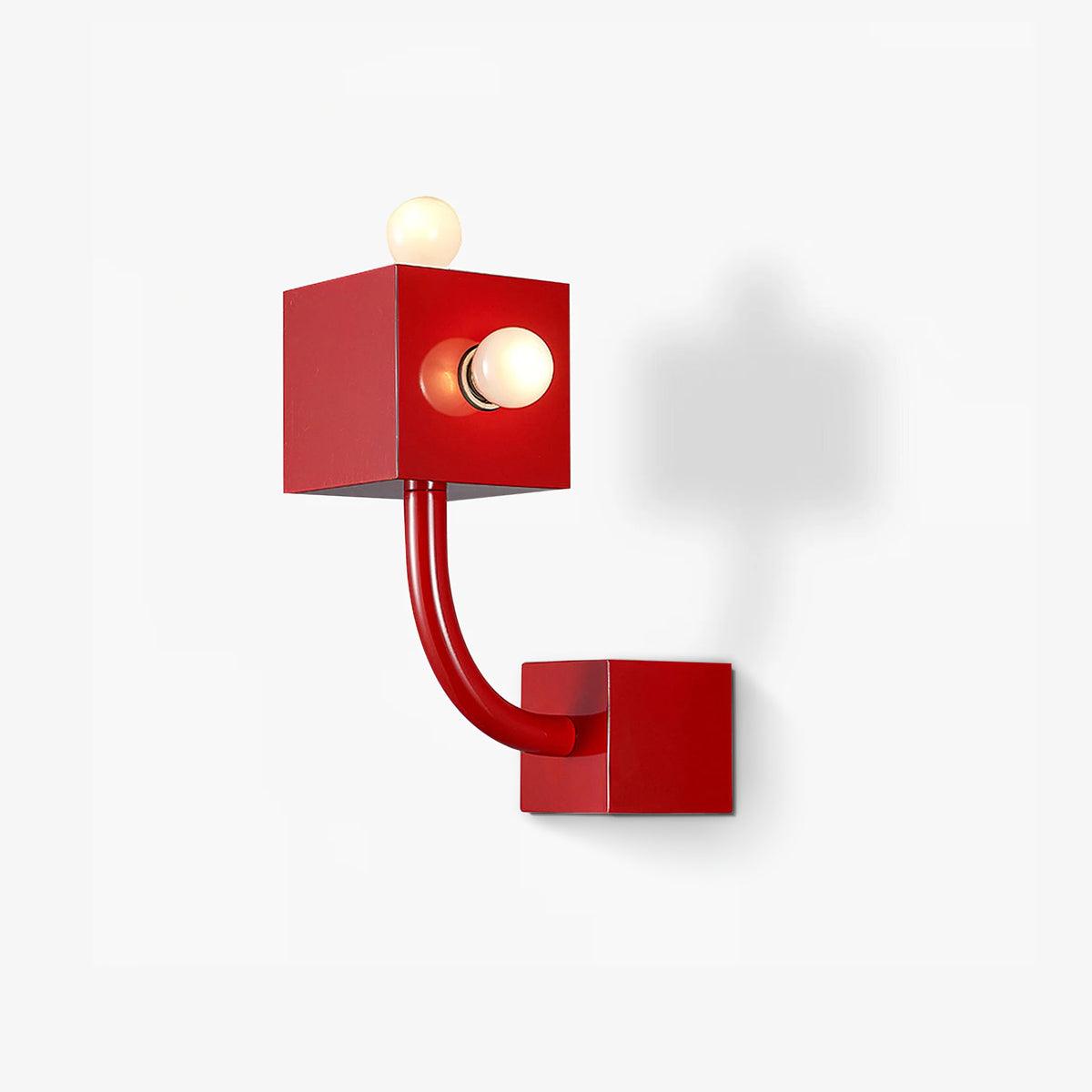 Alanna Applique Murale Créativité Individuelle Cube Rouge